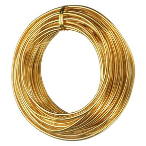 uxcell 9 Gauge 3mm Aluminum Armature Wire, 32.8ft(10m) Bendable Metal Wire Beading String Cord for DIY Jewelry Crafts Wreath Making Sculpting Floral Bonsai Trees, Yellow