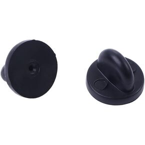 25Pcs Black Rubber Pin,Backs Pin Cap Keepers Replacement for Uniform Badges Comfort Fit Tie Tack Lapel Pin Backing Holder Clasp Jewelry Making Pin Backs Beading and Jewelry