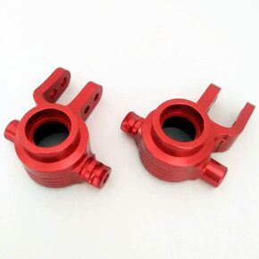 2pcs Aluminum Front Steering Blocks Axle Carrier Red for Traxxas 1/10 Slash 4X4 Stampede 4X4 Rustler 4x4 6837
