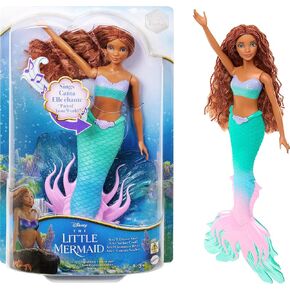 Mattel Disney the Little Mermaid Sing & Dream Ariel Fashion Doll مع ذيل التوقيع ، ألعاب مستوحاة من الفيلم