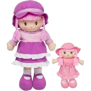 دمية Love & Hug Sister 24 "دمية Huggable و 12" أخوات صغيرة ، هدية عيد ميلاد الفتيات ، دمى الطفل ، دمية طفل صغير