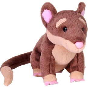Wild Republic Rainforest Four Eyed Opossum ، حيوان محشو ، 6 بوصات ، لعبة أفخم ، تعبئة زجاجات مياه معاد تدويرها مقطوعة