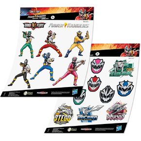 Desert Cactus Power Rangers Sticker - 19 Vinyl Decal Laptop Water Bottle Car Scrapbook Decorations Birthday Favor Party Supplies (2-7)