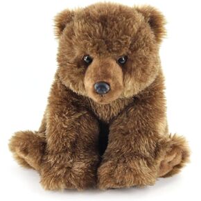The Petting Zoo Grizzly Bear Stuffed Animal Plushie, Gifts for Kids, Wild Onez Animals, Bear Plush Toy, 12 inches