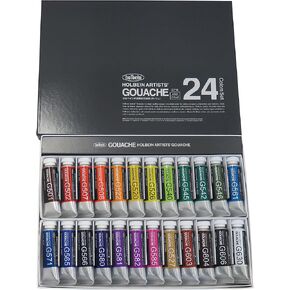 مجموعة Holbein Artist Gouache مجموعة من 24 G715: 24 × 15ML أنابيب