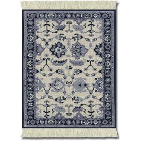 Lextra Indienne Colonial Williamsburg ، 10.25 × 7.125 بوصة ، Mouserug ، البحرية ، الأزرق الفاتح والكريمة ، واحد (MWD-1)