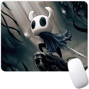 Hollow Knight Metroidvania Video Game Non-Slip Mousepad Gaming Computer Mouse Pad Pad Desktop Mouse Pad مع حافة مخيطية 7.1 × 8.7 بوصة