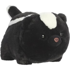 Aurora® Adorable Spudsters™ Scooter Skunk™ Stuffed Animal - Round Shape Makes for Comforting Cuddles for Kids All Ages and Animal Loving Adults - Black 10 Inches