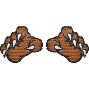 2 PCS Monster Claw Iron على بقع باللون الأحمر والأزرق للملابس شارة التصحيح المدمرة للملابس خياطة على Emblem DIY Craft