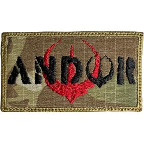 Rebel Andor Logo Patch Multicam OCP - Funny Tactical Military Morale Embroidered Patch Hook Fastener Backing