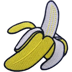 Banana Embroidered Applique Iron On Sew On Patch