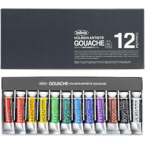 Holbain Artists' Gouache 12color set G711 15ml (No.5)