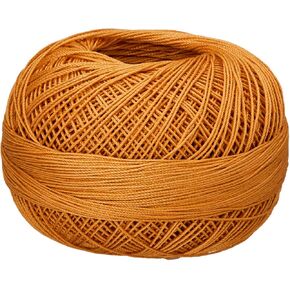 الأيدي المفيدة Lizbeth المصرية الخيط الكروشيه القطن ، وخيط tatting ، والحياكة الخيط الدانتيل حجم 20 (25 غرام 210 ياردة) - HH20611 ، الذهب