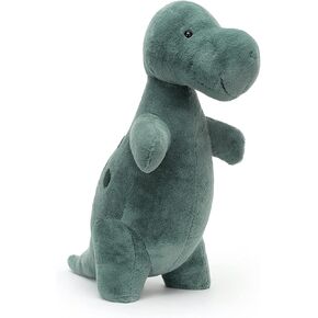 jellycat big spottie t -rex dinosaur حيوان محشو ، 17.5 بوصة - لعبة ديناصور أفخم - هدية للأطفال الكلاسيكية