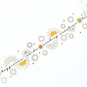 Mailed It Designer Sending Sunshine© Packing Tape, Cute Packaging Tape for Small Business Shipping, Bulk Roll 2" x 330 Ft