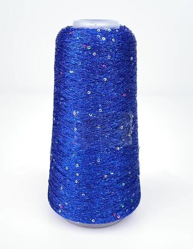 2 Balls Accessory Lurex Yarn, Shining Glitter Metallic Knitting-in Yarn, Sequin Sparkle Thread for Knitting and Crochet Sweater Shawl 5000 Yards (White) in Saudi Arabia