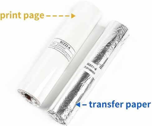 Tattoo Transfer Paper, Instragram Tattoo Stencil Paper A4 Roll 210mm * 30m,Transfer paper separated from carbon paper- Ultra HD Image Printing(Roll of paper + stand) in Saudi Arabia