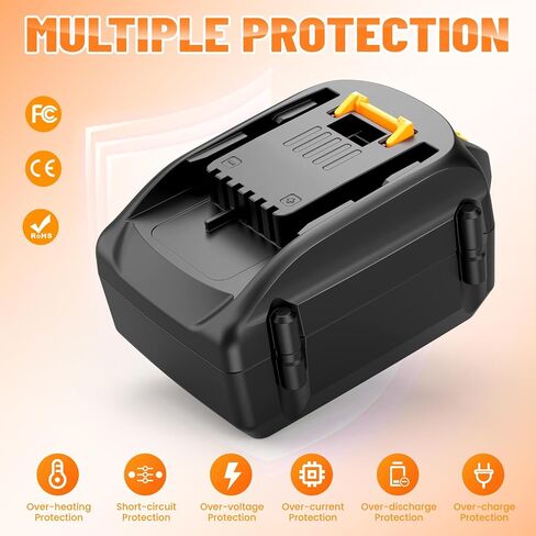 2 Pcaks 18V 3.0Ah Lithium Batteries Replace for Worx 18V Battery WA3512, Compatible with Worx WA3525 WA3523 WA3578 WA3520 WA3575 WA3522 WA3544 WA3671 and 18V/20V Power Tools (20V Max) in Kuwait