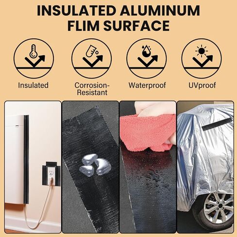 Waterproof Repair Tape,Clear Inflatable Patch Repair Kit for Tent Fabric Awning RV Roof Underbelly Tarp Sail and Boat Cover Outdoor Repair Patch in Kuwait