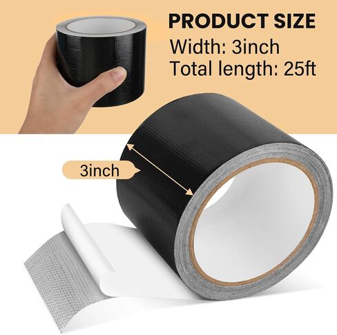 Waterproof Repair Tape,Clear Inflatable Patch Repair Kit for Tent Fabric Awning RV Roof Underbelly Tarp Sail and Boat Cover Outdoor Repair Patch in Kuwait