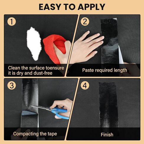 Waterproof Repair Tape,Clear Inflatable Patch Repair Kit for Tent Fabric Awning RV Roof Underbelly Tarp Sail and Boat Cover Outdoor Repair Patch in Kuwait