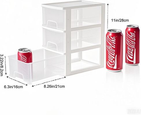 Desktop 3 Drawer Organzier, Pink Plastic Small Drawer Organizer, Desktop Organizer for Office Home and Bathroom in Kuwait