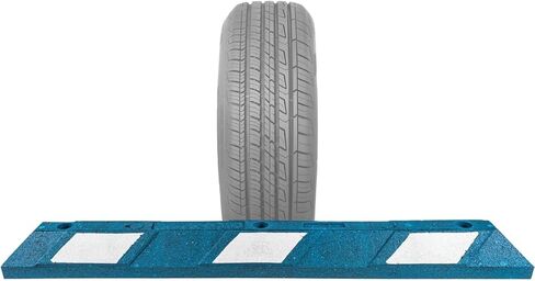 Checkers Park-It® 3 أقدام طويلة 100 ٪ توقف وقوف السيارات المطاط المعاد تدويره ، 3 '× 6 "× 4" ، سدادة العجلة لوقوف السيارات ، أبيض/أبيض واضحة للغاية ، GNRS1320WH in Kuwait