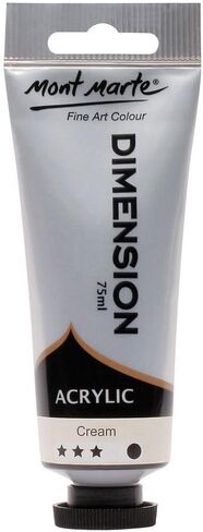 Mont Marte Dimension Acrylic 75mls - Cream in Saudi Arabia