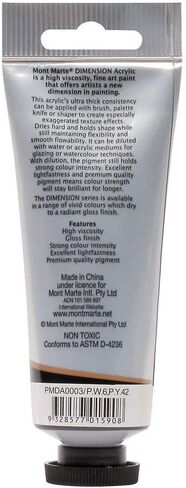 Mont Marte Dimension Acrylic 75mls - Cream in Saudi Arabia