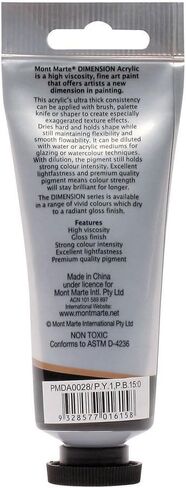 Mont Marte Dimension Acrylic 75mls - Cream in Saudi Arabia