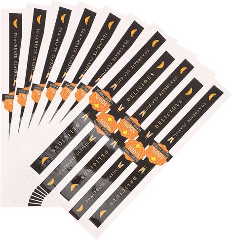 Food Packaging Sealing Stickers 100pcs Tamper Evident Stickers Pink Striped Long Sealing Labels for Handmade Baking Retail Store Wrapping Cookie and Cake Boxes (Pink) in Saudi Arabia