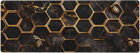 Green Numbers Gaming Mouse Pad, Large Non-Slip Rubber Base Mousepad XL 31.5x11.8in, Keyboard Mouse Mat, Desk Pad with Stitched Edges for Gamer Home&Office in Kuwait