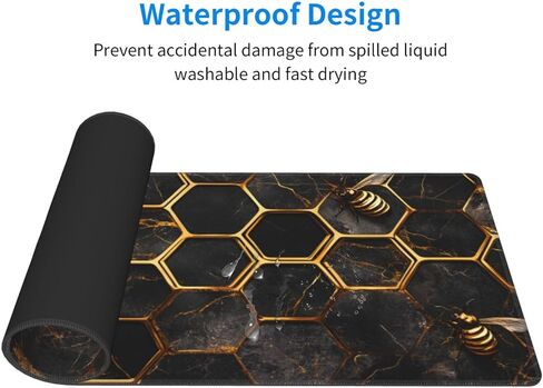 Green Numbers Gaming Mouse Pad, Large Non-Slip Rubber Base Mousepad XL 31.5x11.8in, Keyboard Mouse Mat, Desk Pad with Stitched Edges for Gamer Home&Office in Kuwait