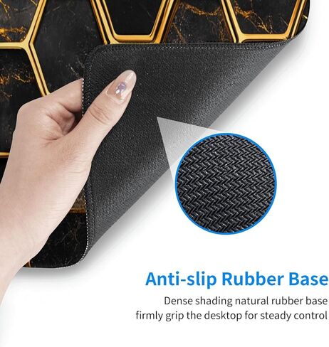 Green Numbers Gaming Mouse Pad, Large Non-Slip Rubber Base Mousepad XL 31.5x11.8in, Keyboard Mouse Mat, Desk Pad with Stitched Edges for Gamer Home&Office in Kuwait