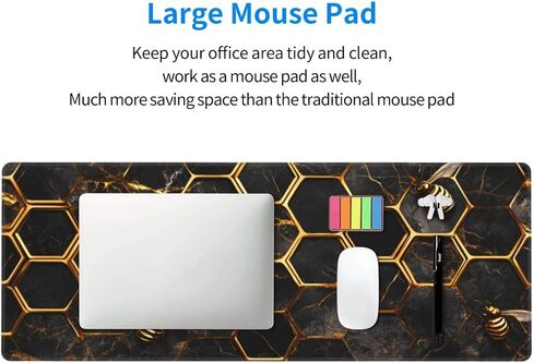 Green Numbers Gaming Mouse Pad, Large Non-Slip Rubber Base Mousepad XL 31.5x11.8in, Keyboard Mouse Mat, Desk Pad with Stitched Edges for Gamer Home&Office in Kuwait