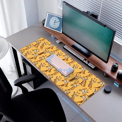 Autumn Leaves Gaming Mouse Pad, Desk Mat, Non-Slip Rubber Base Cool Aesthetic MousePads for Computer Laptop Keyboard Office School Home Desktop Accessories Fall Decor 31.5" x 11.8" in Saudi Arabia