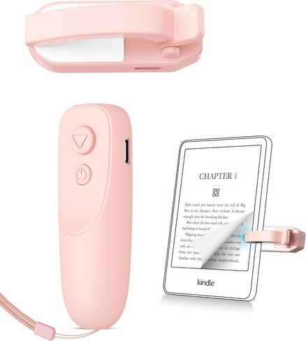 Remote Control Page Turner for Kindle Paperwhite Kobo eReaders, Page Turner Clicker with Wireless Remote Compatible with iPad, Tablets, Cellphones-White in Kuwait