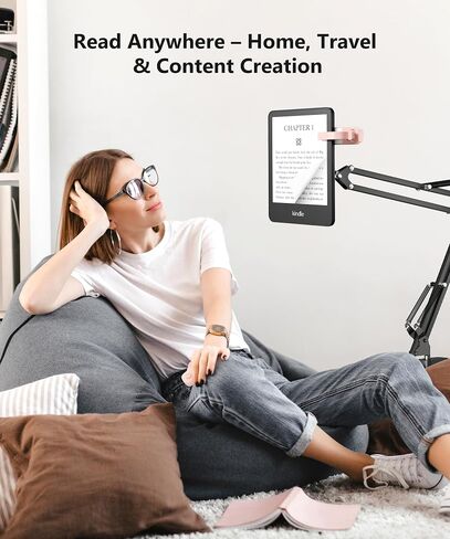 Remote Control Page Turner for Kindle Paperwhite Kobo eReaders, Page Turner Clicker with Wireless Remote Compatible with iPad, Tablets, Cellphones-White in Kuwait