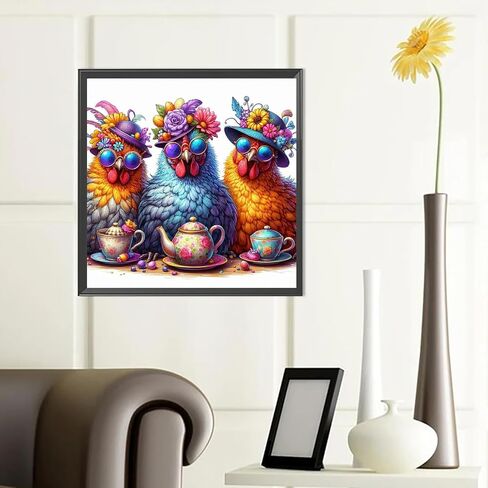 Skyboda Lion Diamond Painting Kits for Adults, DIY Diamond Art Kits Lion Full Round Drill Gem Art Diamond Crafts for Home Wall Art Decor 12×16inch in Kuwait