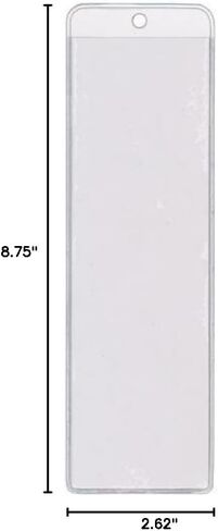StoreSMART - Bookmark Covers/Holders with Tassle Hole - Clear Plastic - 20-Pack - Made in USA - BMK9071-20 in Saudi Arabia