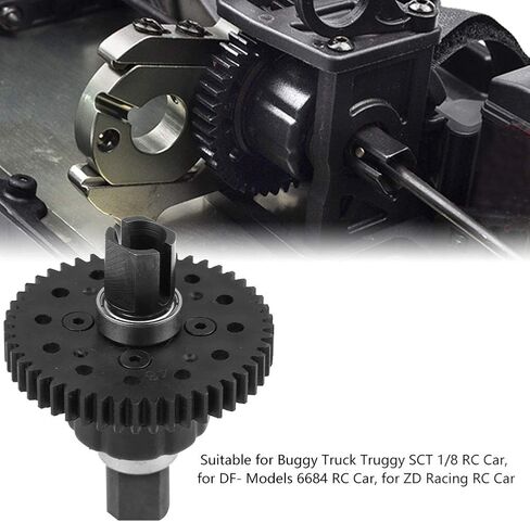 RC Differential, Remote Control Model Vehicle Accessory Middle Differential Center Differential for RC Car (48T 1.0Mo intermediate differential reducer (nylon) in Saudi Arabia