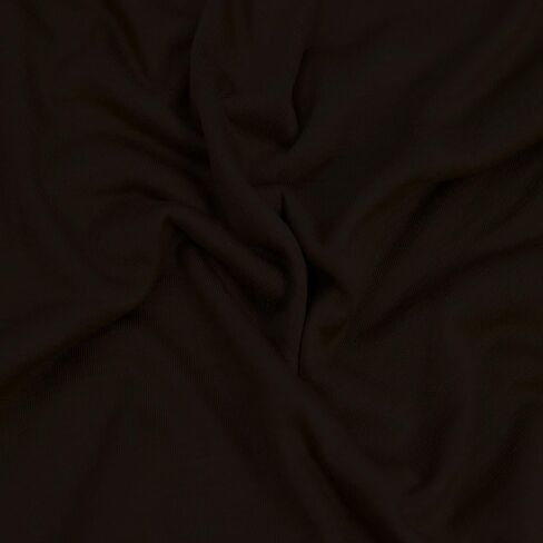 Texco Inc 60" Wide 100% Rayon Jersey Knit-130GSM Fabric by The Yard for Clothing, Apparel, Active, Casual Wear, Dresses, Jumpsuit, Head Accessories DIY and Home Textile, Dark Brown 10 Yards in Saudi Arabia