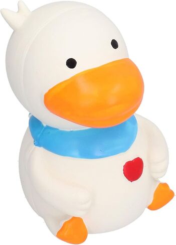 Keenso Latex Duck Dog Toys Cute Interactive Funny Squeak Duck Toys for Dog Puppy Chewing Playing (White) in Saudi Arabia