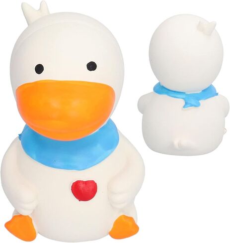 Keenso Latex Duck Dog Toys Cute Interactive Funny Squeak Duck Toys for Dog Puppy Chewing Playing (White) in Saudi Arabia