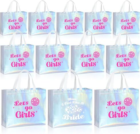 Cindeer 12 PCS Let's Go Go Girls Birlsmaid Bags Hololographic Placs Fags Glossy (Laser Color ، Let Go Go Goy) in Saudi Arabia