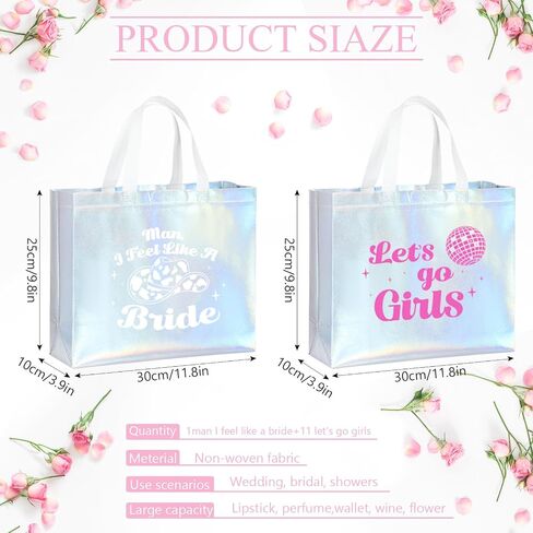 Cindeer 12 PCS Let's Go Go Girls Birlsmaid Bags Hololographic Placs Fags Glossy (Laser Color ، Let Go Go Goy) in Saudi Arabia