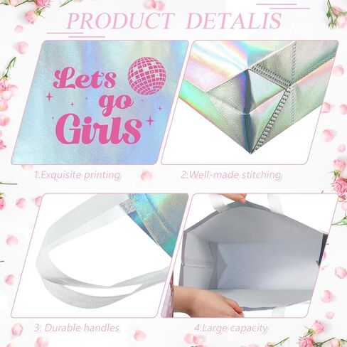 Cindeer 12 PCS Let's Go Go Girls Birlsmaid Bags Hololographic Placs Fags Glossy (Laser Color ، Let Go Go Goy) in Saudi Arabia