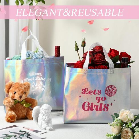 Cindeer 12 PCS Let's Go Go Girls Birlsmaid Bags Hololographic Placs Fags Glossy (Laser Color ، Let Go Go Goy) in Saudi Arabia