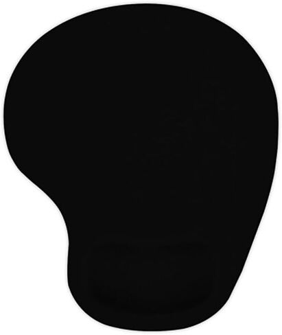 Custom Mouse Pad with Wrist Rest Personalized Mousepad with Your Picture Photo Logo for Computer Laptop Home & Office Desk Accessories, PureBlack in Kuwait
