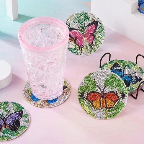 Crafans 8pcs أزيز أوشن أوشن لايف سيارات أدوات فن الماس للبالغين قناديل البحر سلحفاة حوت نجم سمكة البحر بالحيوانات الماس للحيوان in Saudi Arabia